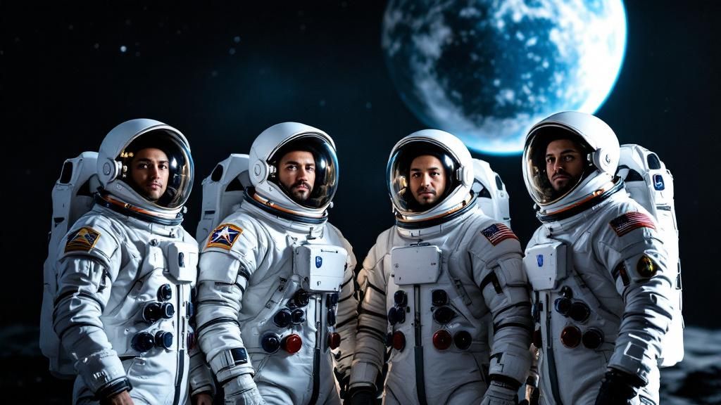 Four Astronauts Share Personal Treasures Bound for Lunar Orbit